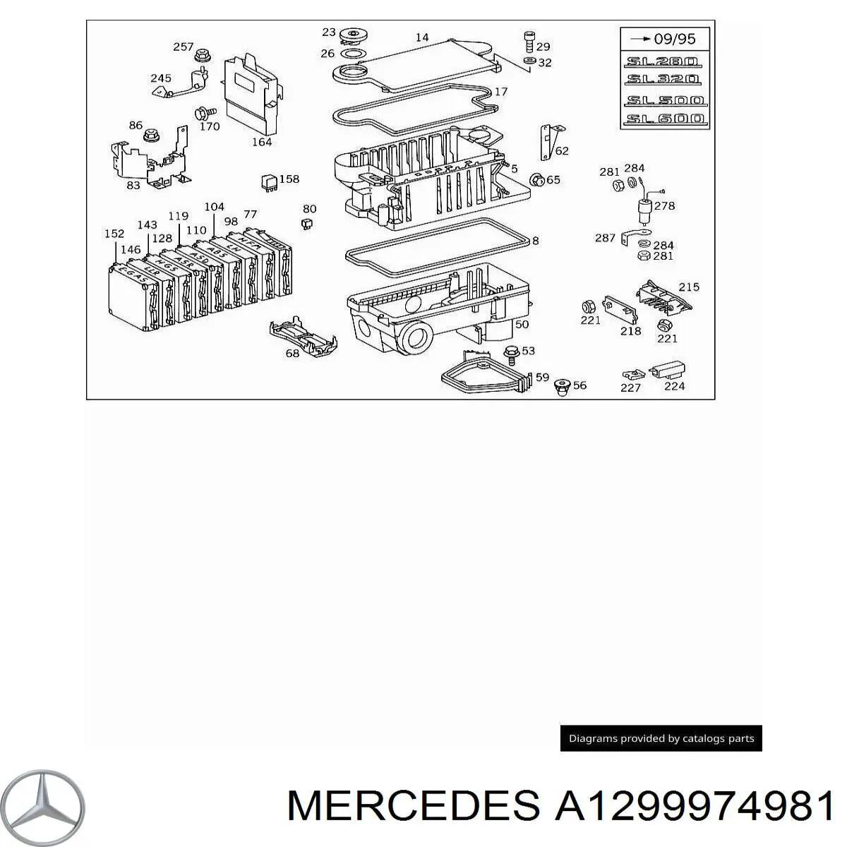  Mercedes A1299974981 precio, desde 6,62 EUR