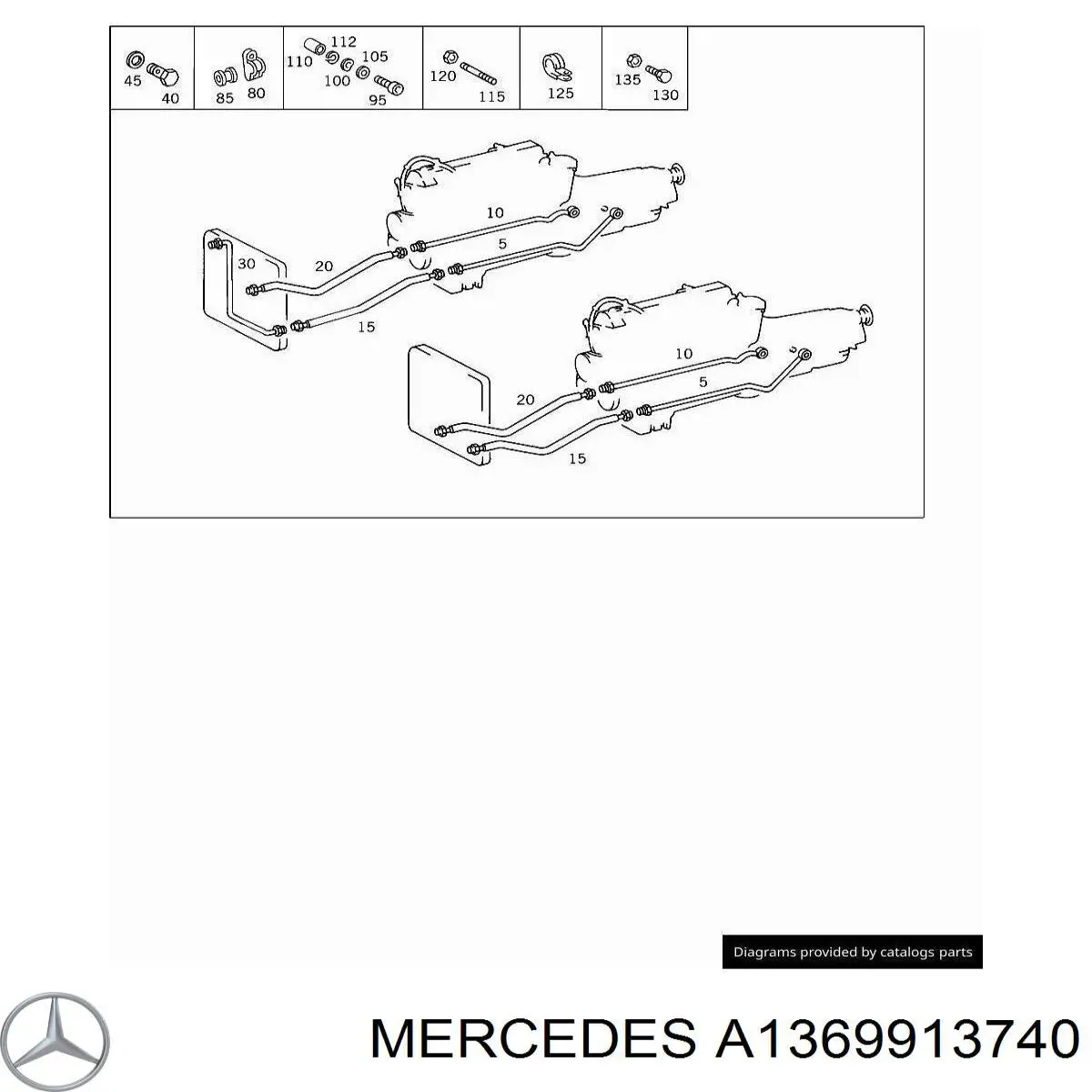  Mercedes A1369913740 precio, desde 11,31 EUR