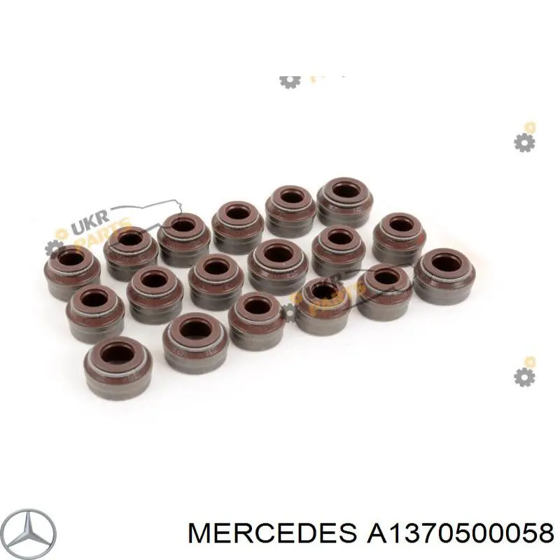 1370500058 Mercedes sello de aceite de valvula (rascador de aceite Entrada/Salida Kit De Motor)