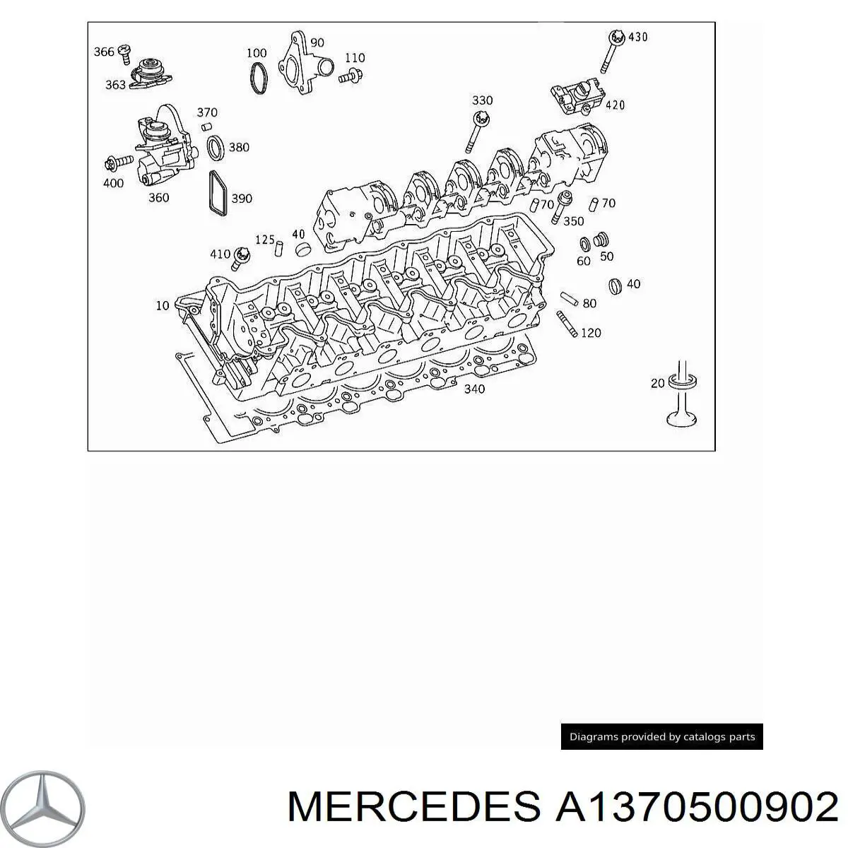 1370500902 Mercedes soporte árbol de levas