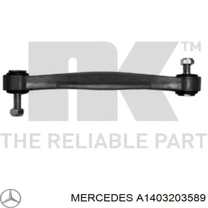 A1403203589 Mercedes soporte de barra estabilizadora trasera