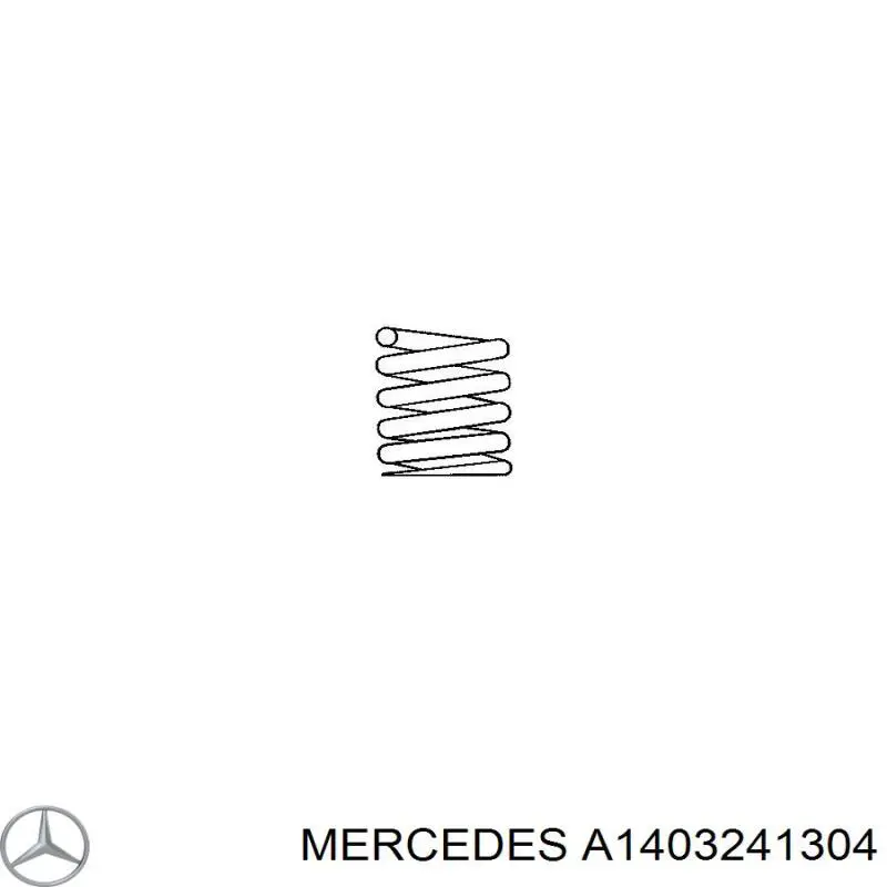 A1403241304 Mercedes muelle de suspensión eje trasero