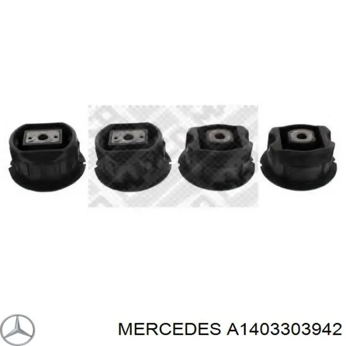 A1403303942 Mercedes Buje silencioso del subchasis delantero