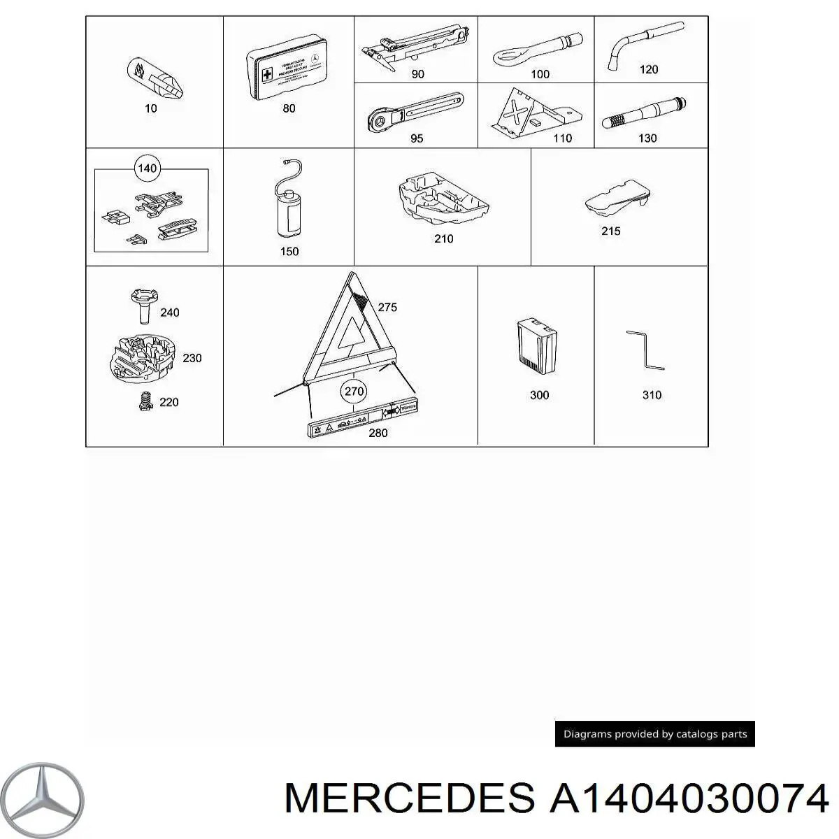  Mercedes A1404030074 precio, desde 12,07 EUR