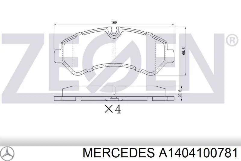Soporte central del eje de transmisión Mercedes A1404100781 precio, desde 28,59 EUR