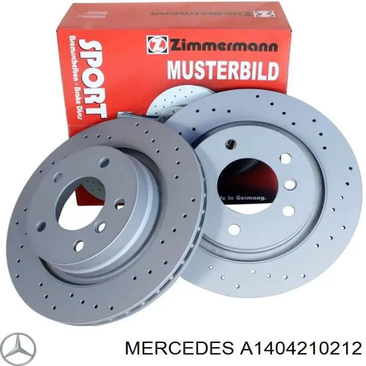 Comprar A1404210212 Mercedes Freno de disco delantero