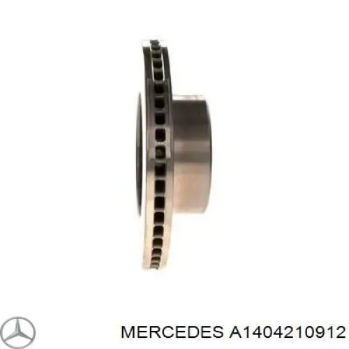Disco de freno delantero Mercedes A1404210912