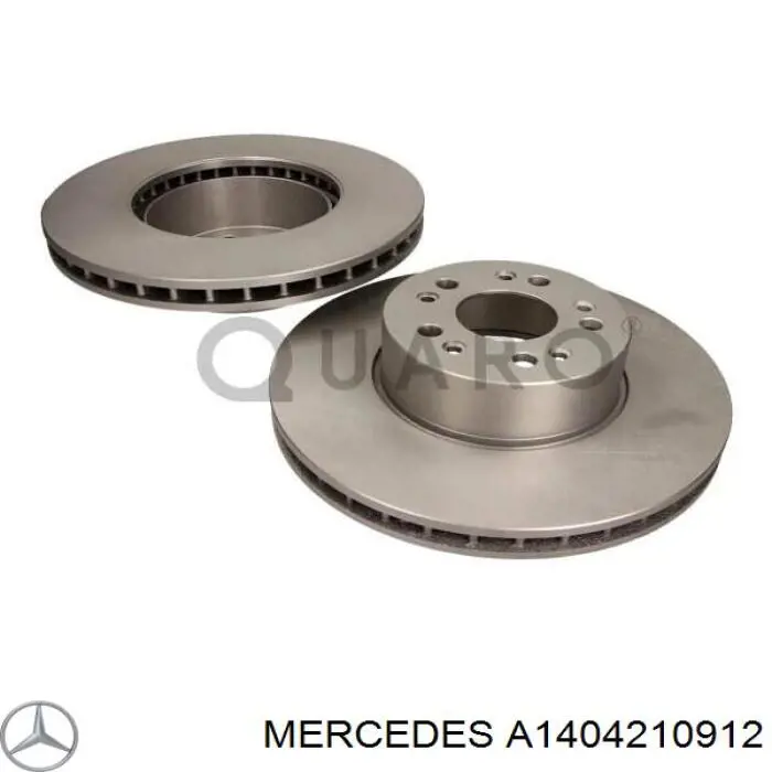 Frenos delanteros Mercedes A1404210912 precio, desde 83,78 EUR