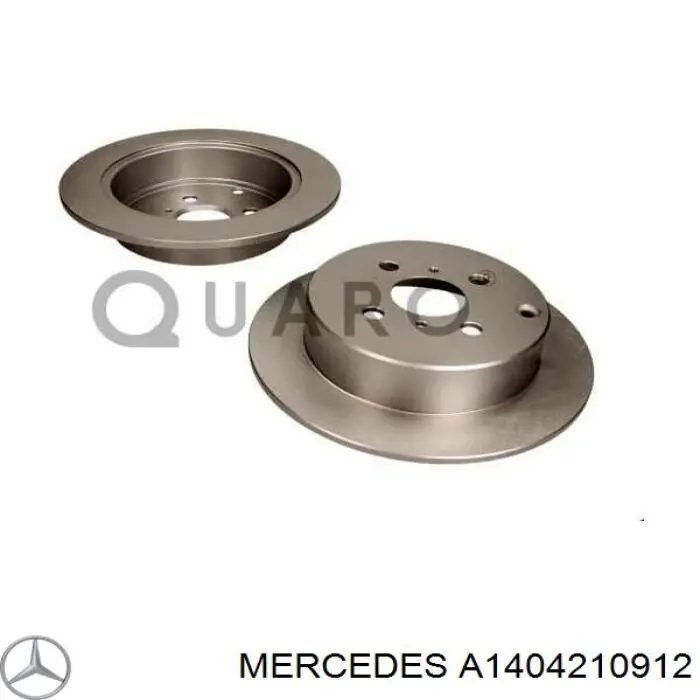 Comprar A1404210912 Mercedes Freno de disco delantero