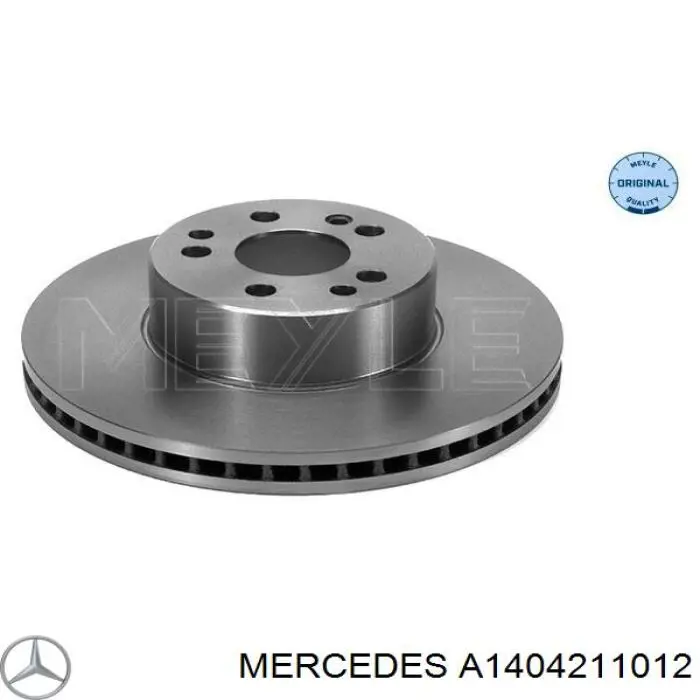 A1404211012 Mercedes disco de freno delantero