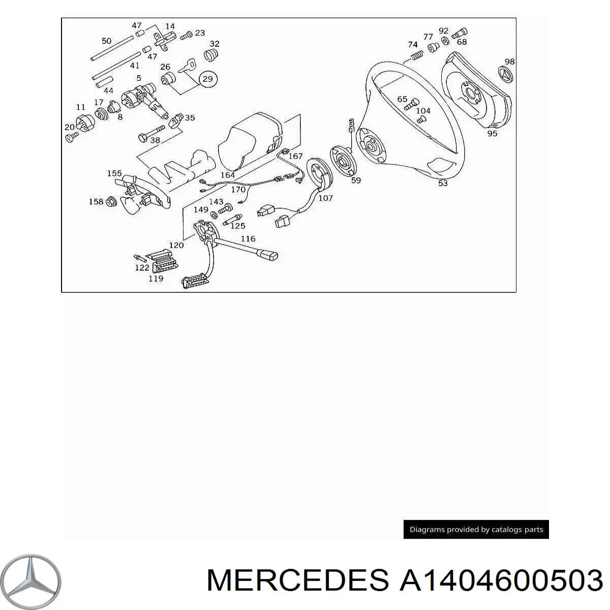 Volante Mercedes A1404600503 precio, desde 1004,08 EUR