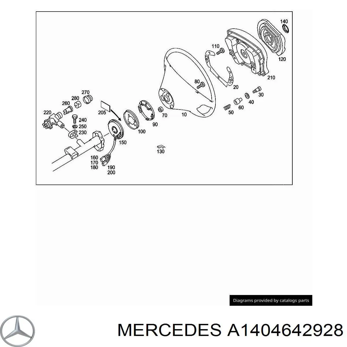 Anillo de contacto del volante Mercedes A1404642928 precio, desde 13,99 EUR
