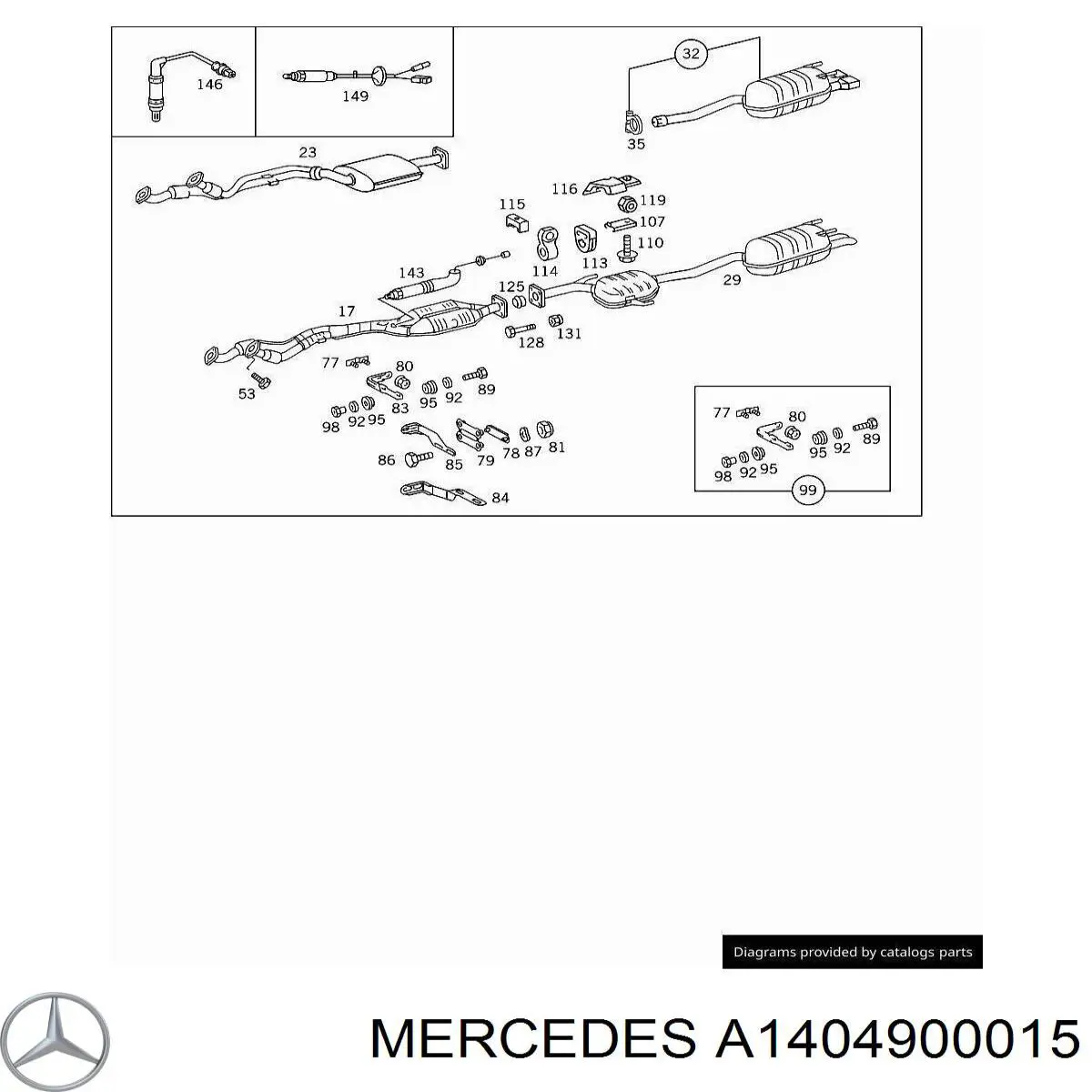 A1404900015 Mercedes 