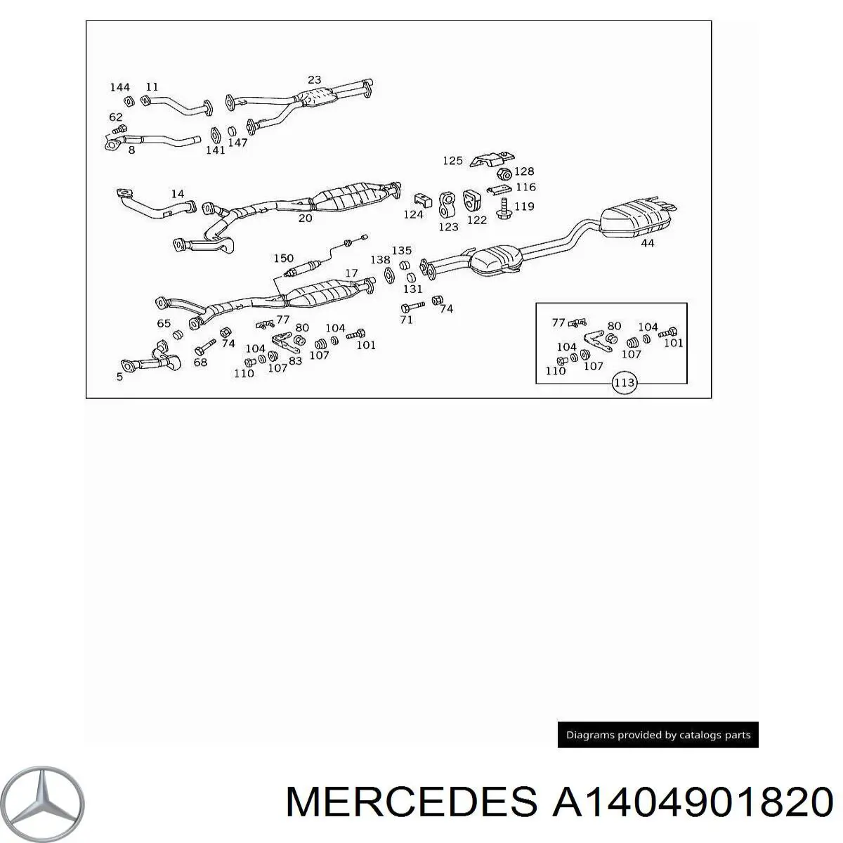 A1404901820 Mercedes 
