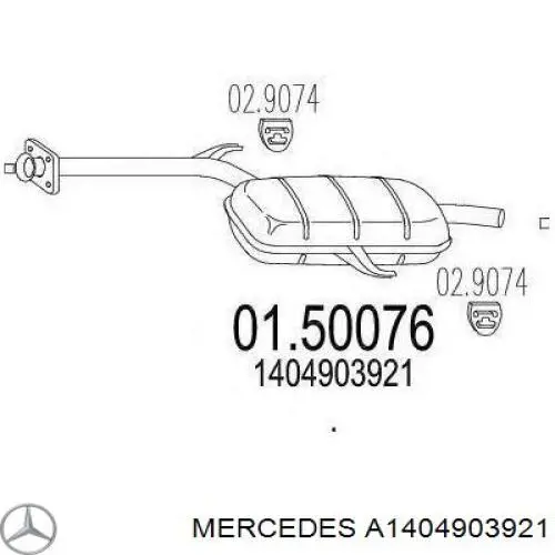  Mercedes A1404900215 precio, desde 2036,25 EUR