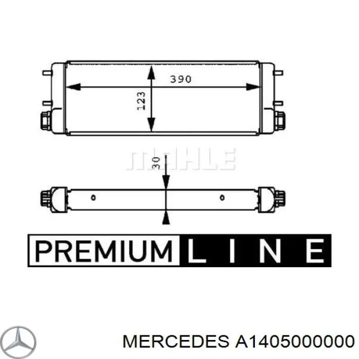 Radiador de aceite Mercedes A1405000000 precio, desde 246,12 EUR
