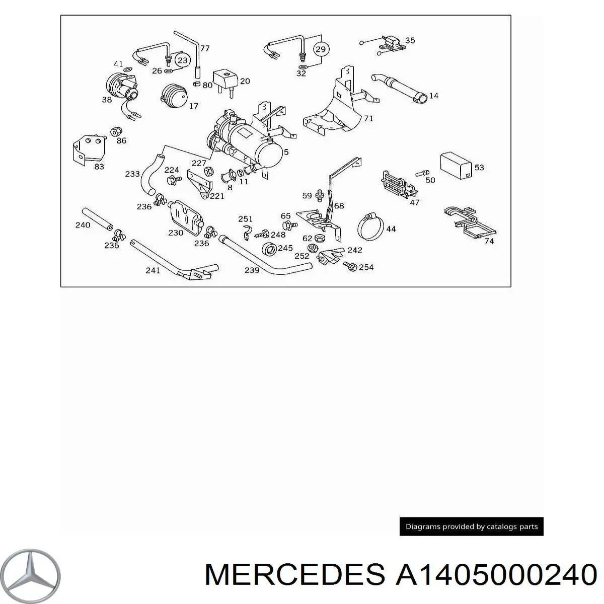Válvula de calefacción Mercedes A1405000240 precio, desde  