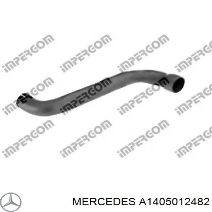 1405012482 Mercedes tubería de radiador arriba