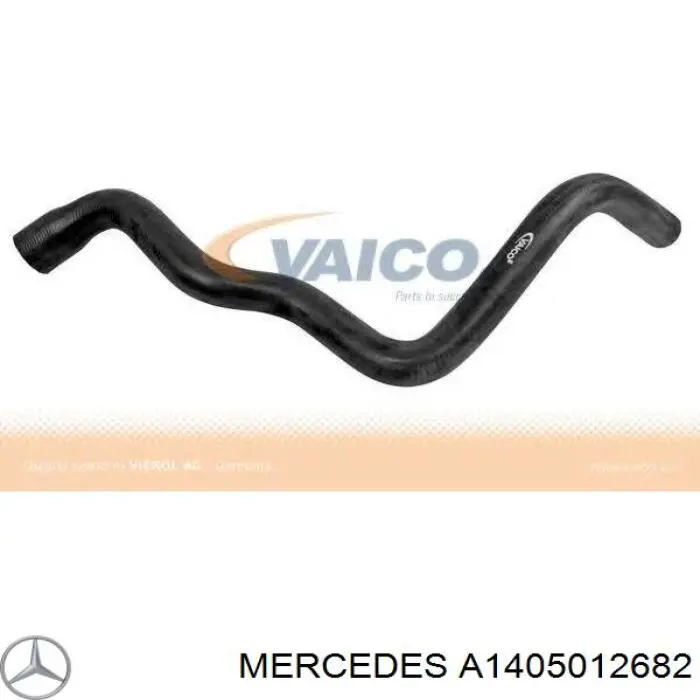 A1405012682 Mercedes tubería de radiador, tuberia flexible calefacción, inferior