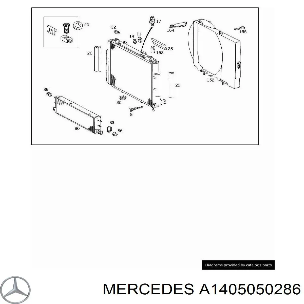  Mercedes A1405050286 precio, desde 24,19 EUR