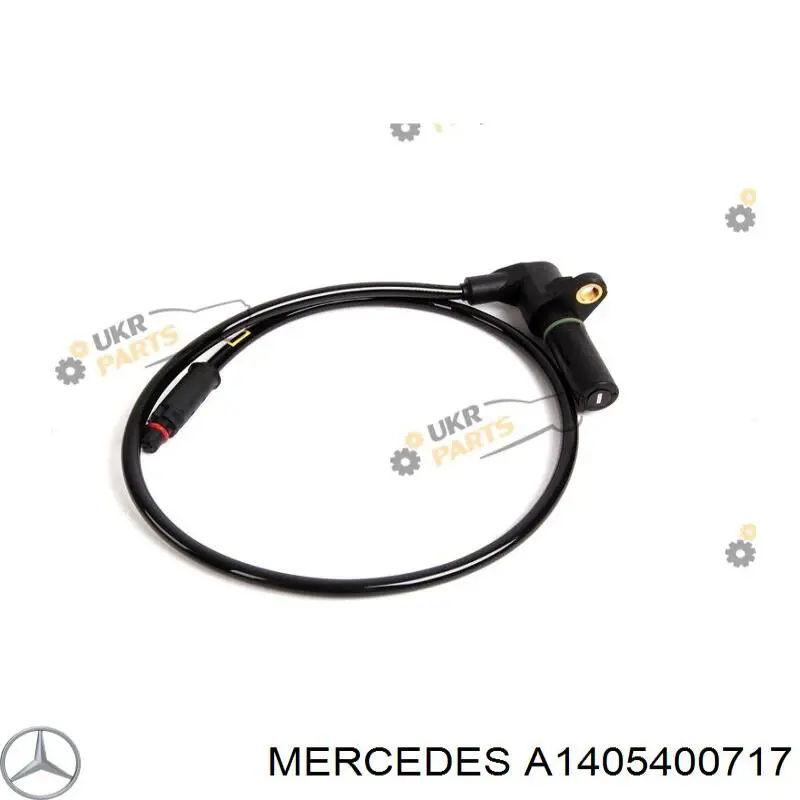 Sensor ABS, rueda trasera derecha para Mercedes S (C140)