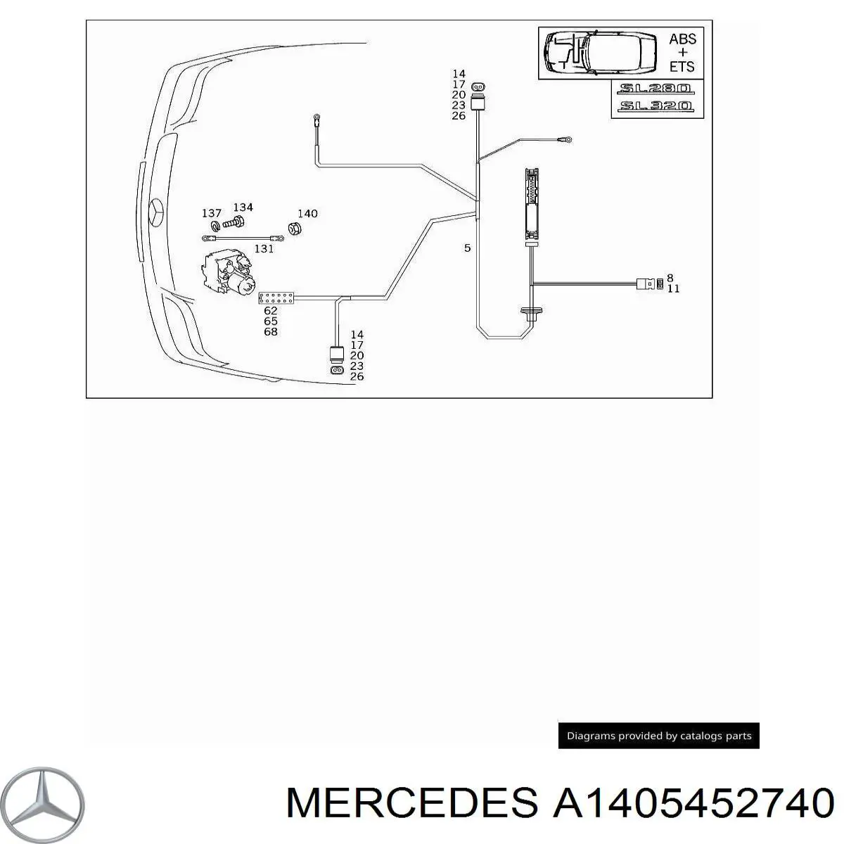  Mercedes A1405452740 precio, desde 4,84 EUR