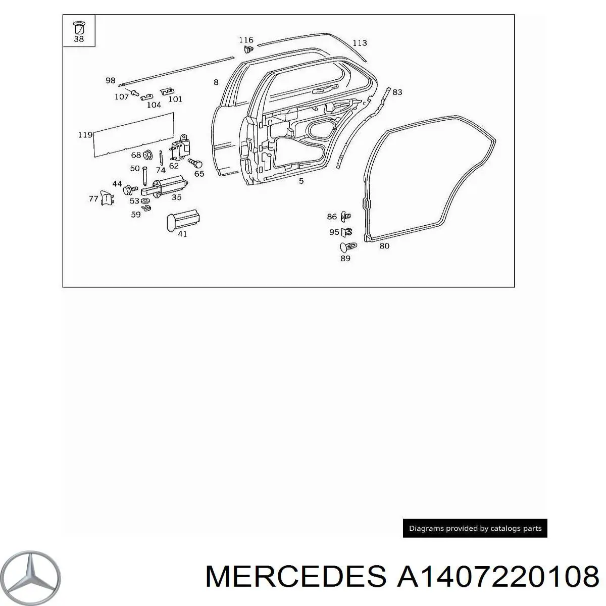  Mercedes A1407220108 precio, desde 26,47 EUR