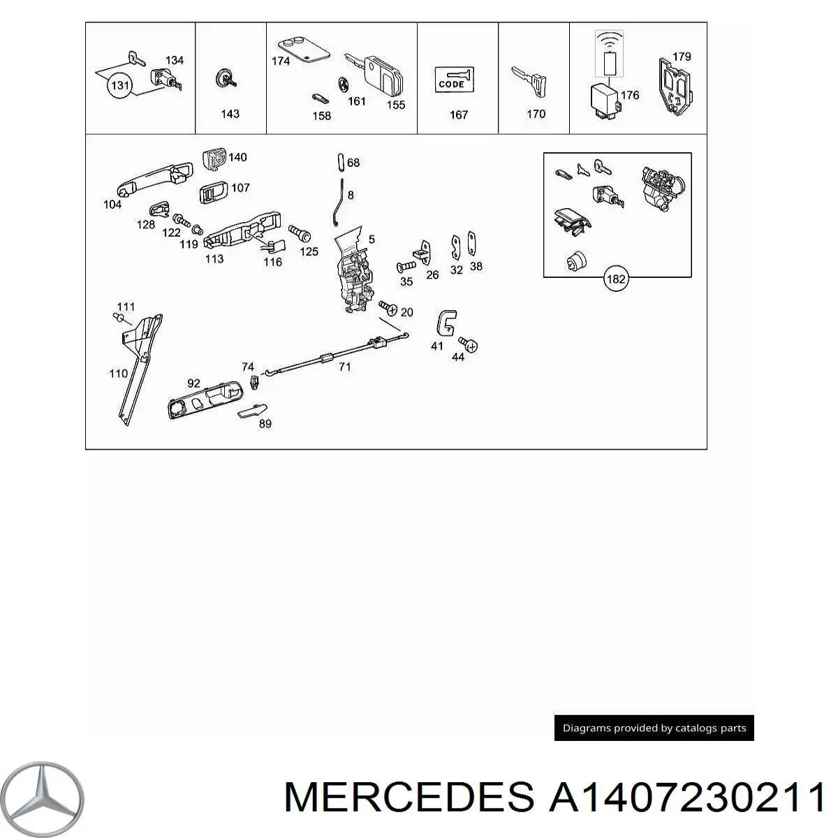  Mercedes A1407230211 precio, desde 20,57 EUR
