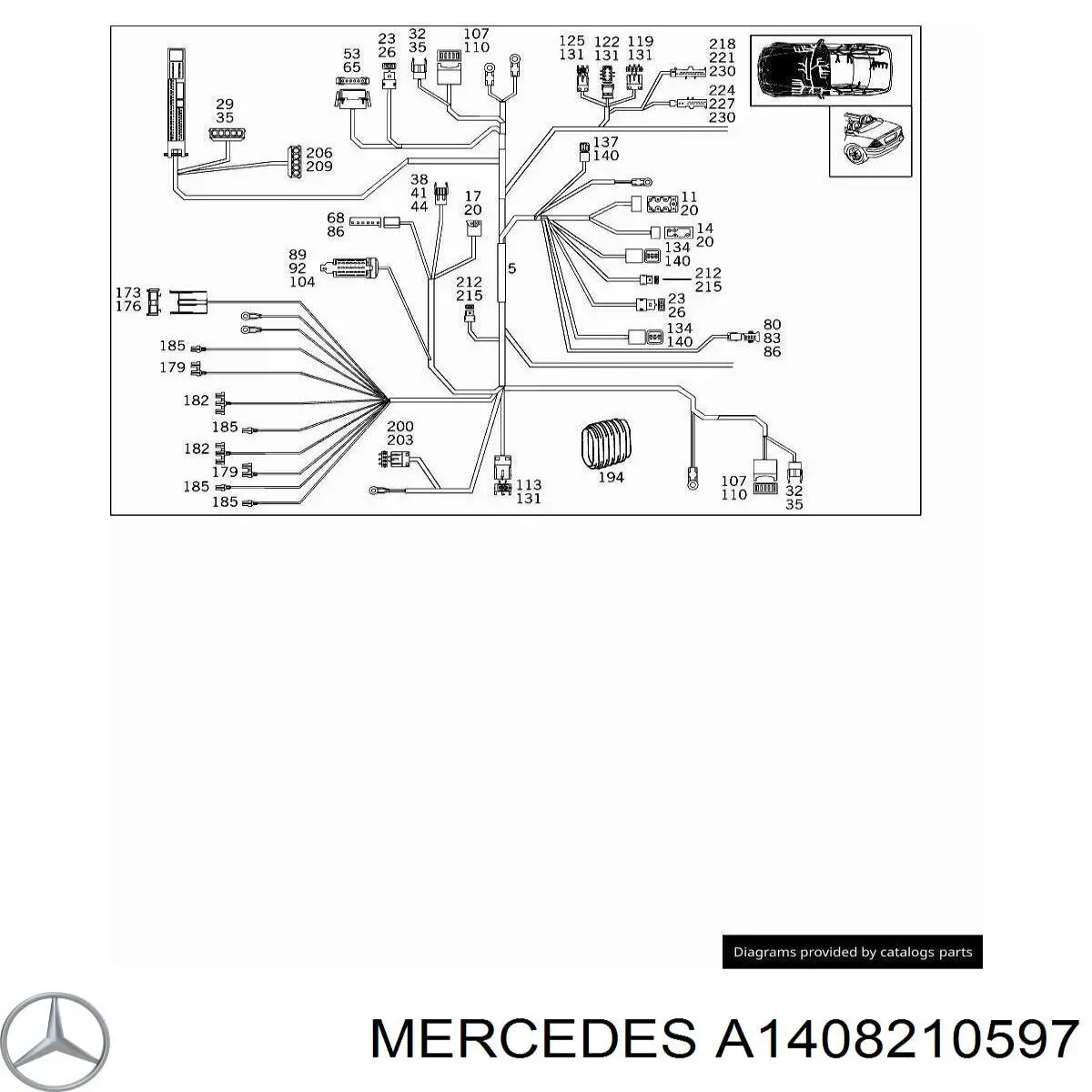  Mercedes A1408210597 precio, desde 71,34 EUR