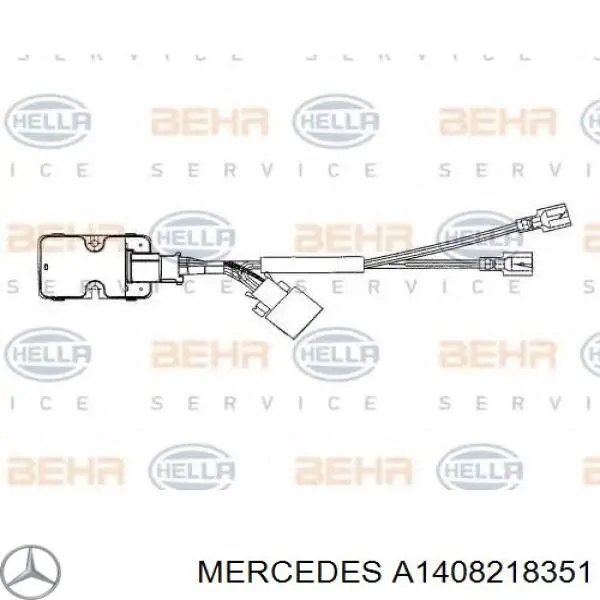 A1408218351 Mercedes resitencia, ventilador habitáculo