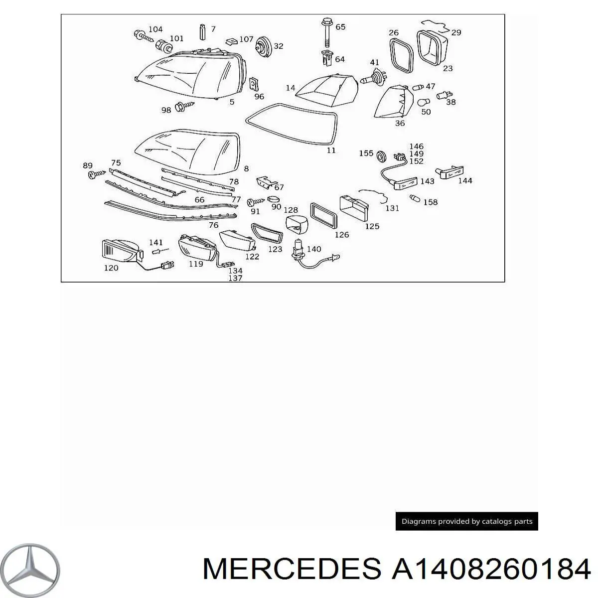 Mercedes A1408260084 precio, desde 2,87 EUR