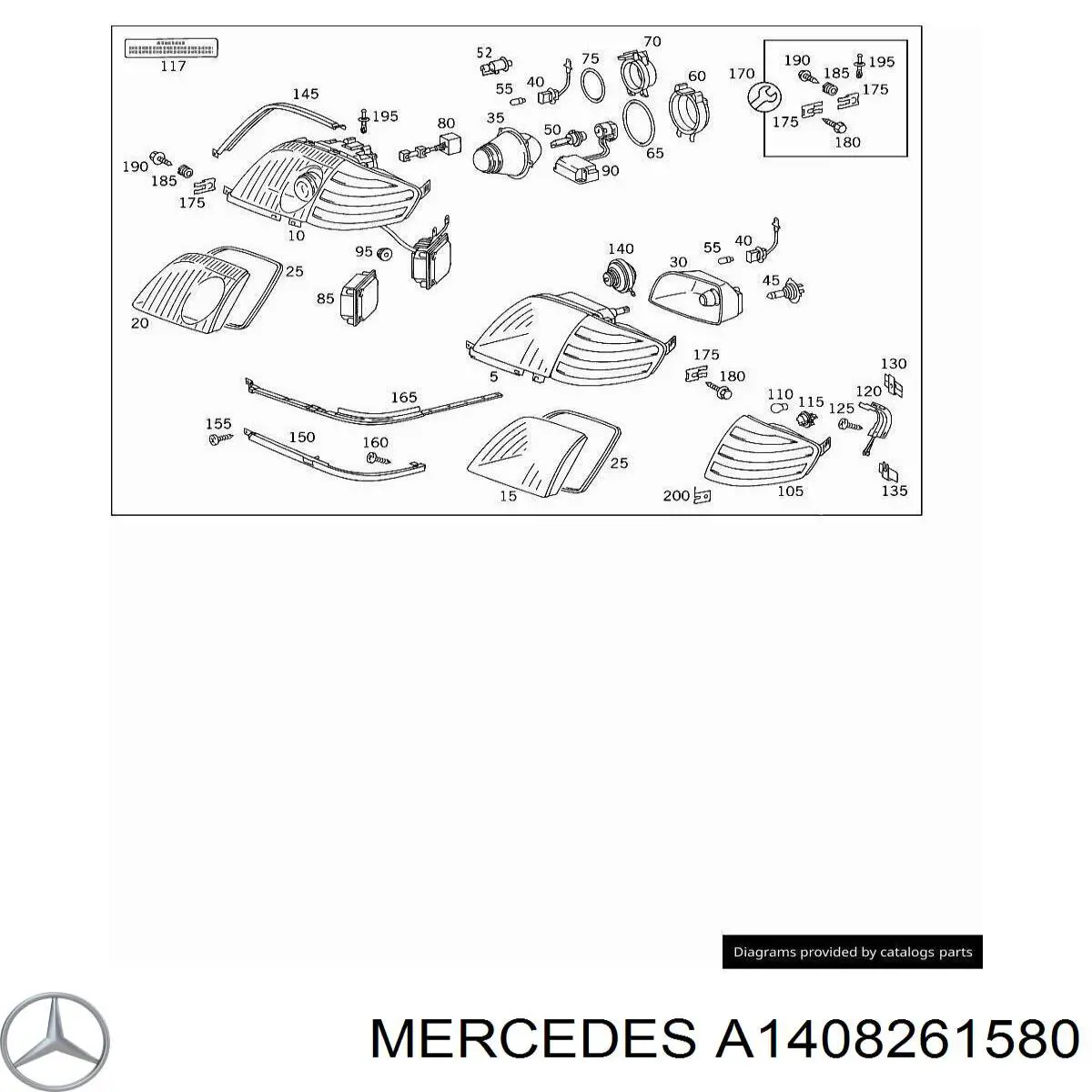  Mercedes A1408261580 precio, desde 13,46 EUR