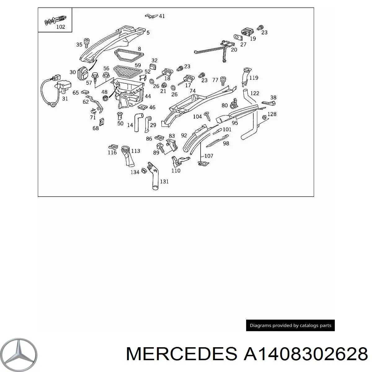  Mercedes A1408301528 precio, desde 14,16 EUR