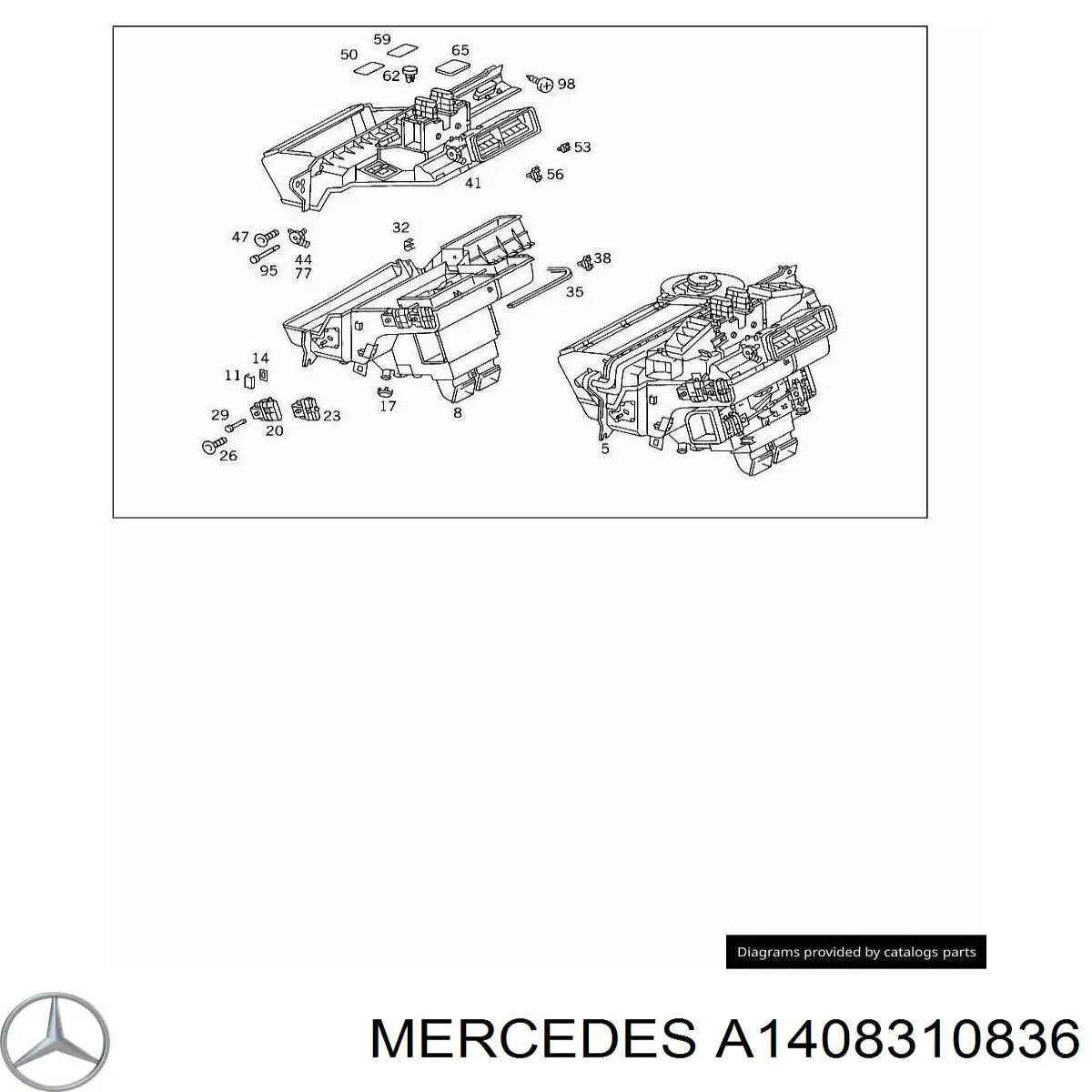  Mercedes A1408310836 precio, desde 134,54 EUR