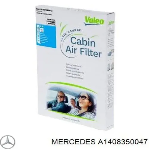 Filtro de cabina Mercedes A1408350047 precio, desde 22,78 EUR