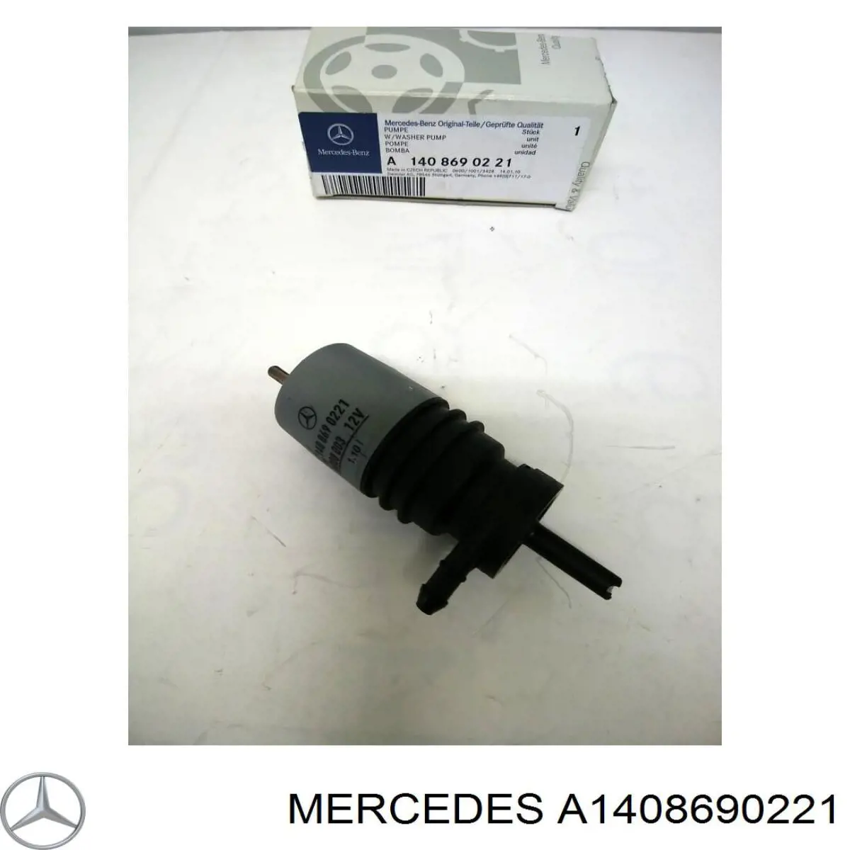 Comprar A1408690221 Mercedes Bomba de agua limpiaparabrisas, delantera