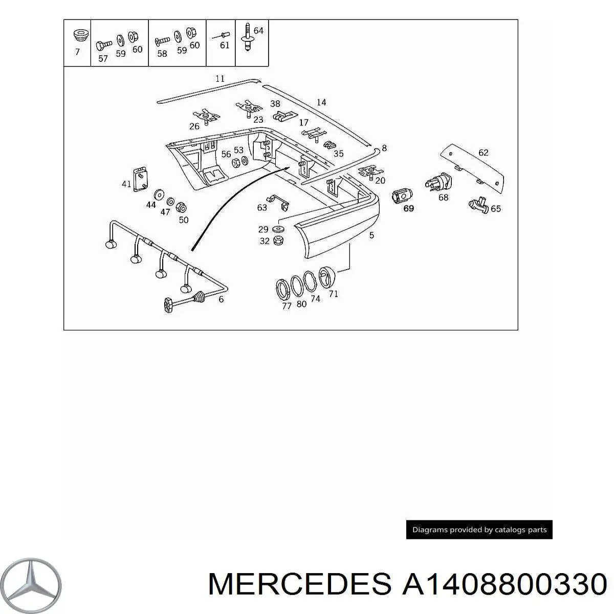  Mercedes A1408800330 precio, desde 75,04 EUR