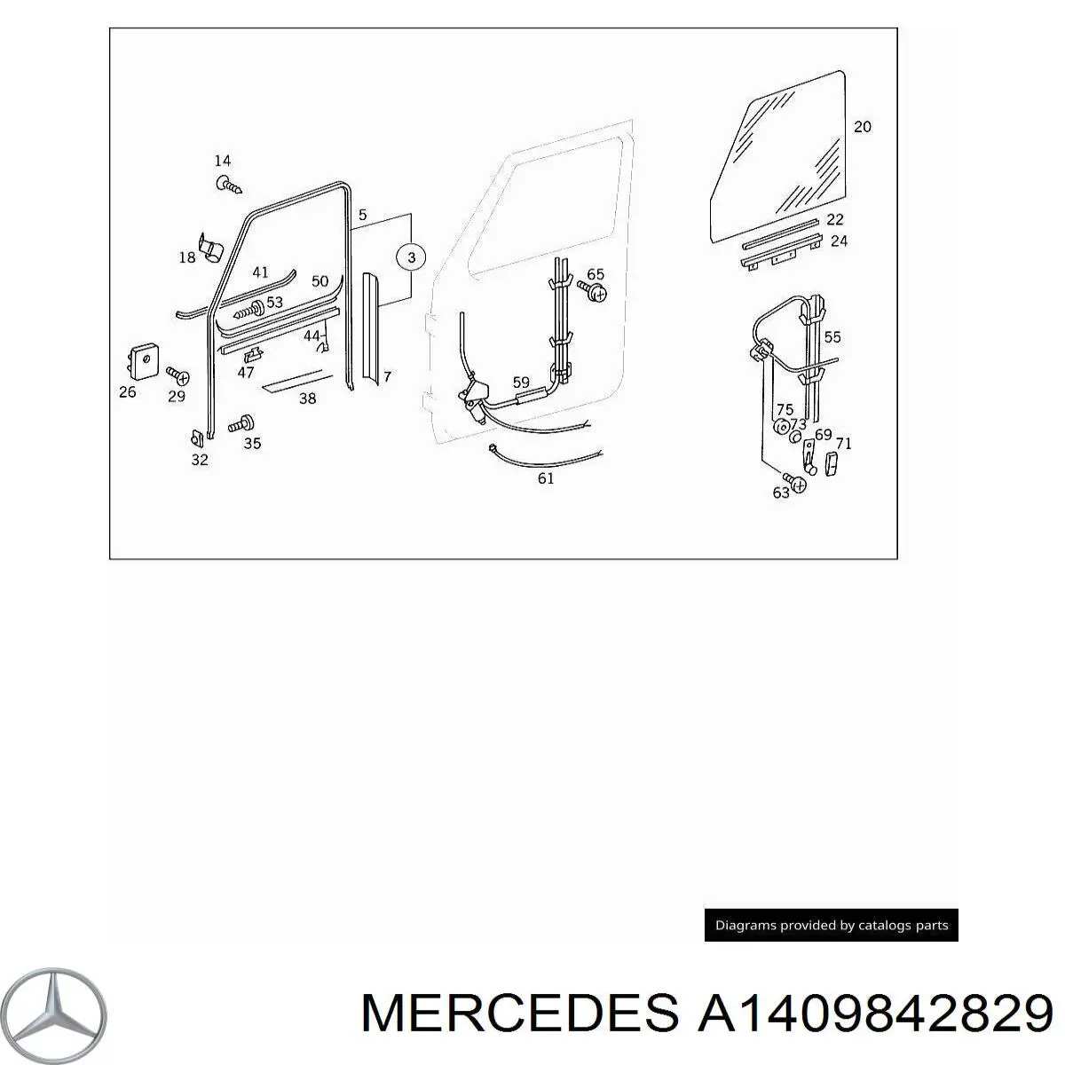 Tornillo del cárter del motor A1409842829 Mercedes