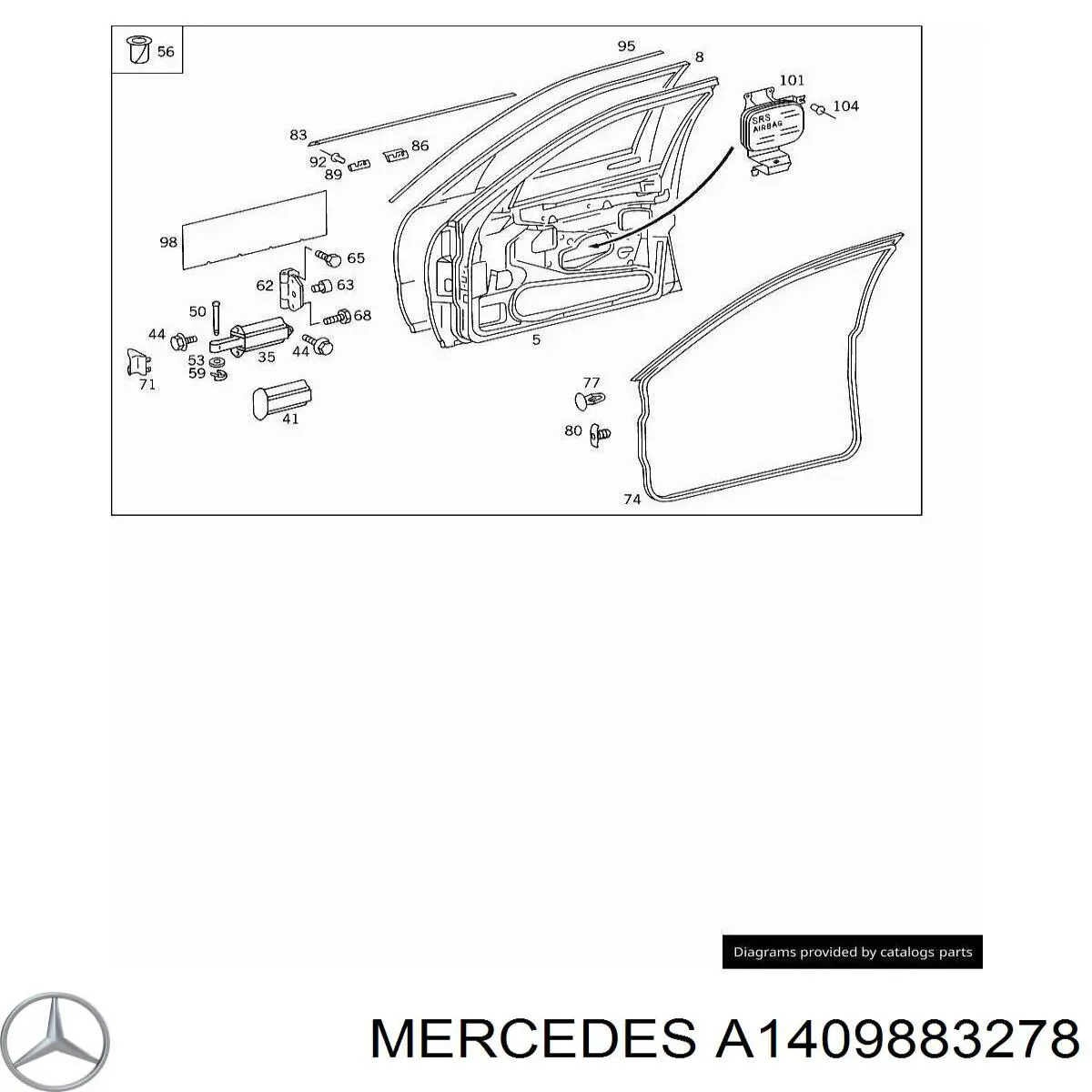  Mercedes A1409883278 precio, desde 4,45 EUR