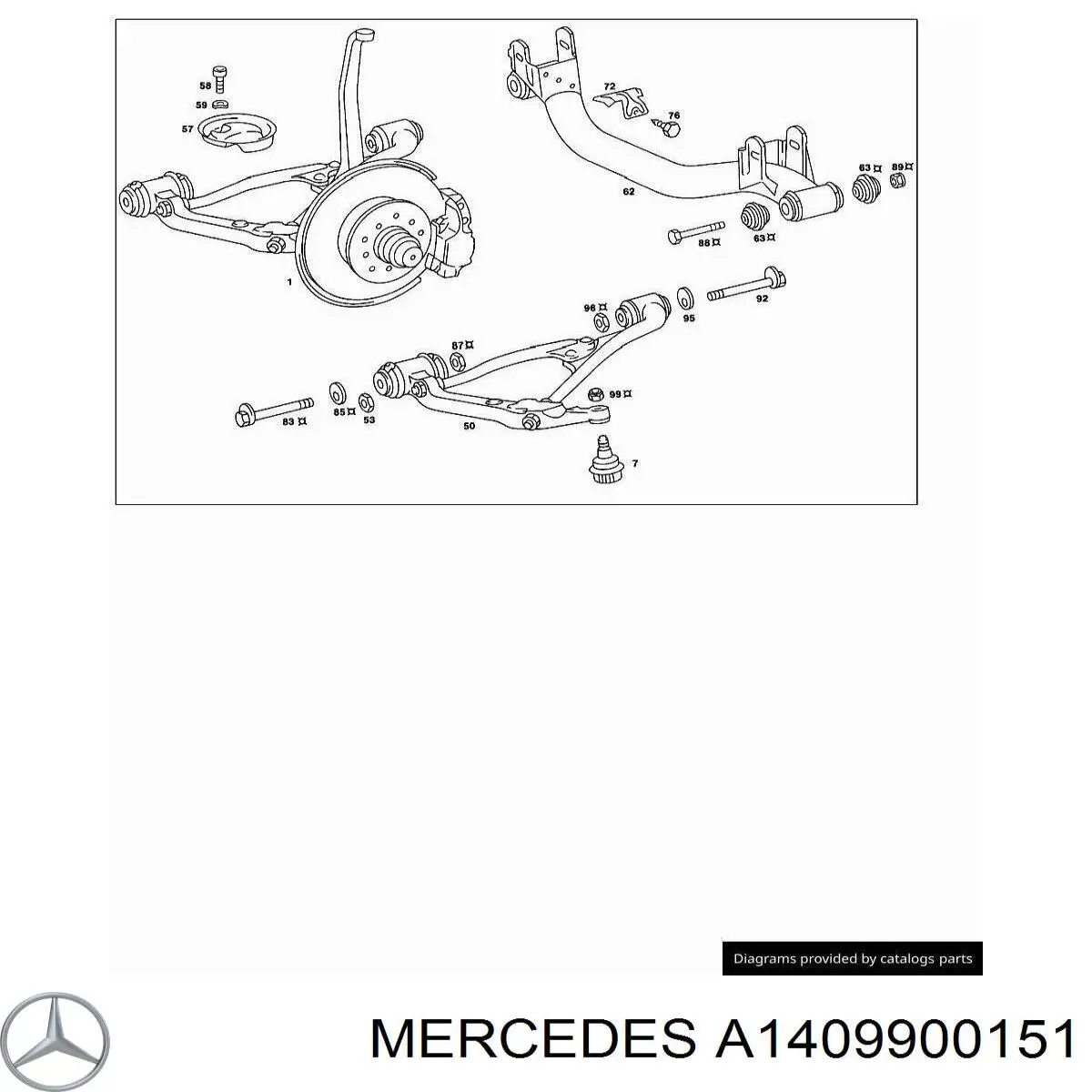  Mercedes A1409900151 precio, desde 14,58 EUR