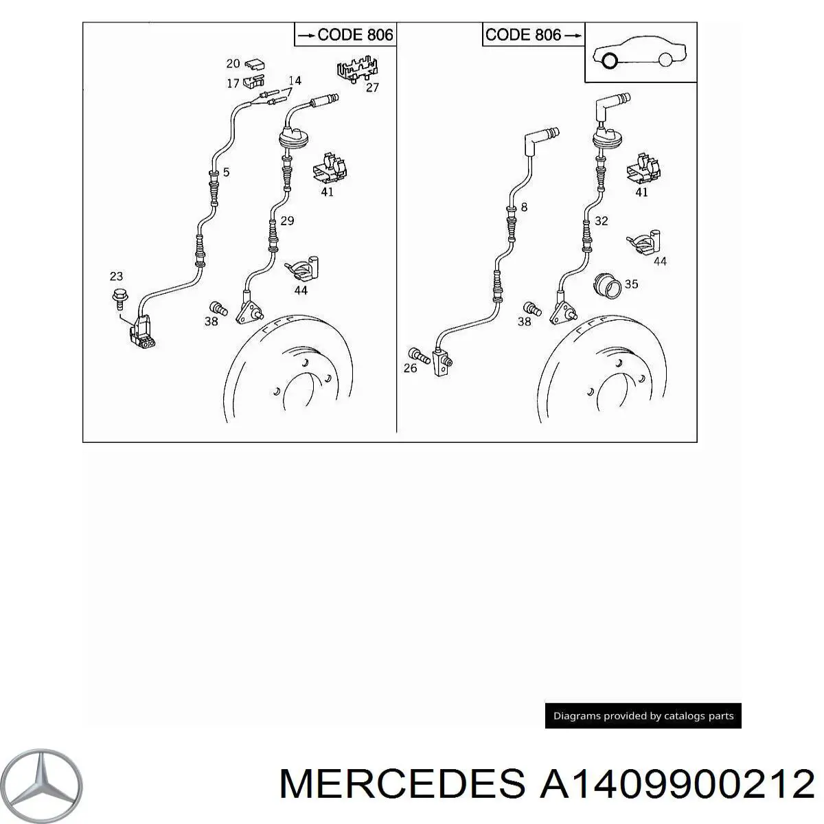  Mercedes A1409900212 precio, desde 2,93 EUR