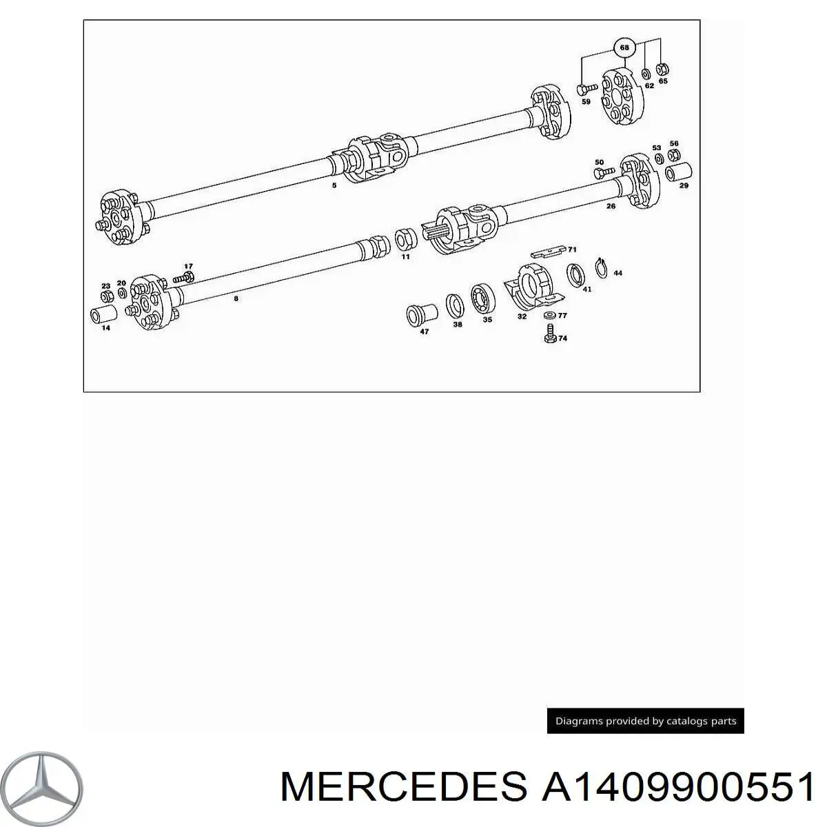  Mercedes A1409900551 precio, desde 10,65 EUR