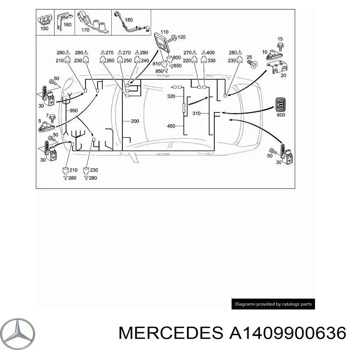 Mercedes A1409900636 precio, desde 5,59 EUR