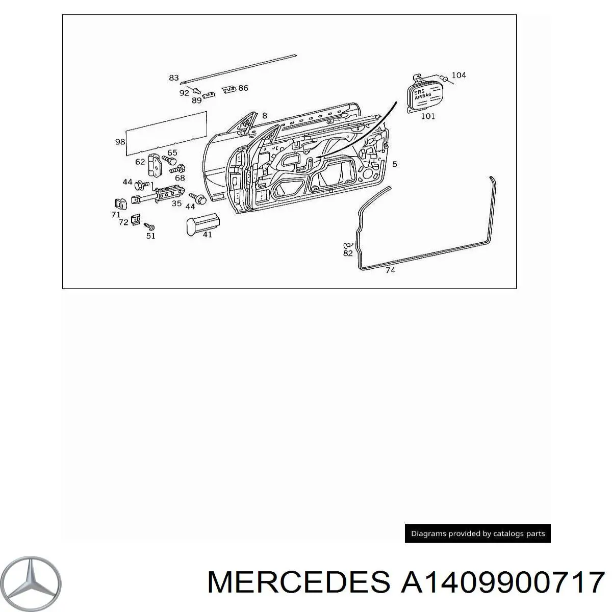  Mercedes A1409900717 precio, desde 42,21 EUR