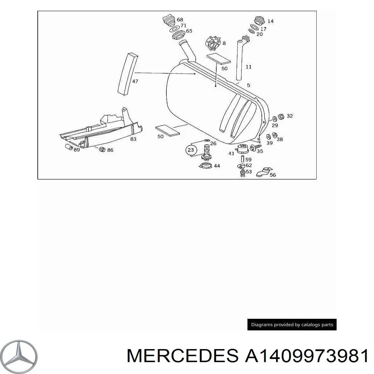 Mercedes A1409973981 precio, desde 14,13 EUR