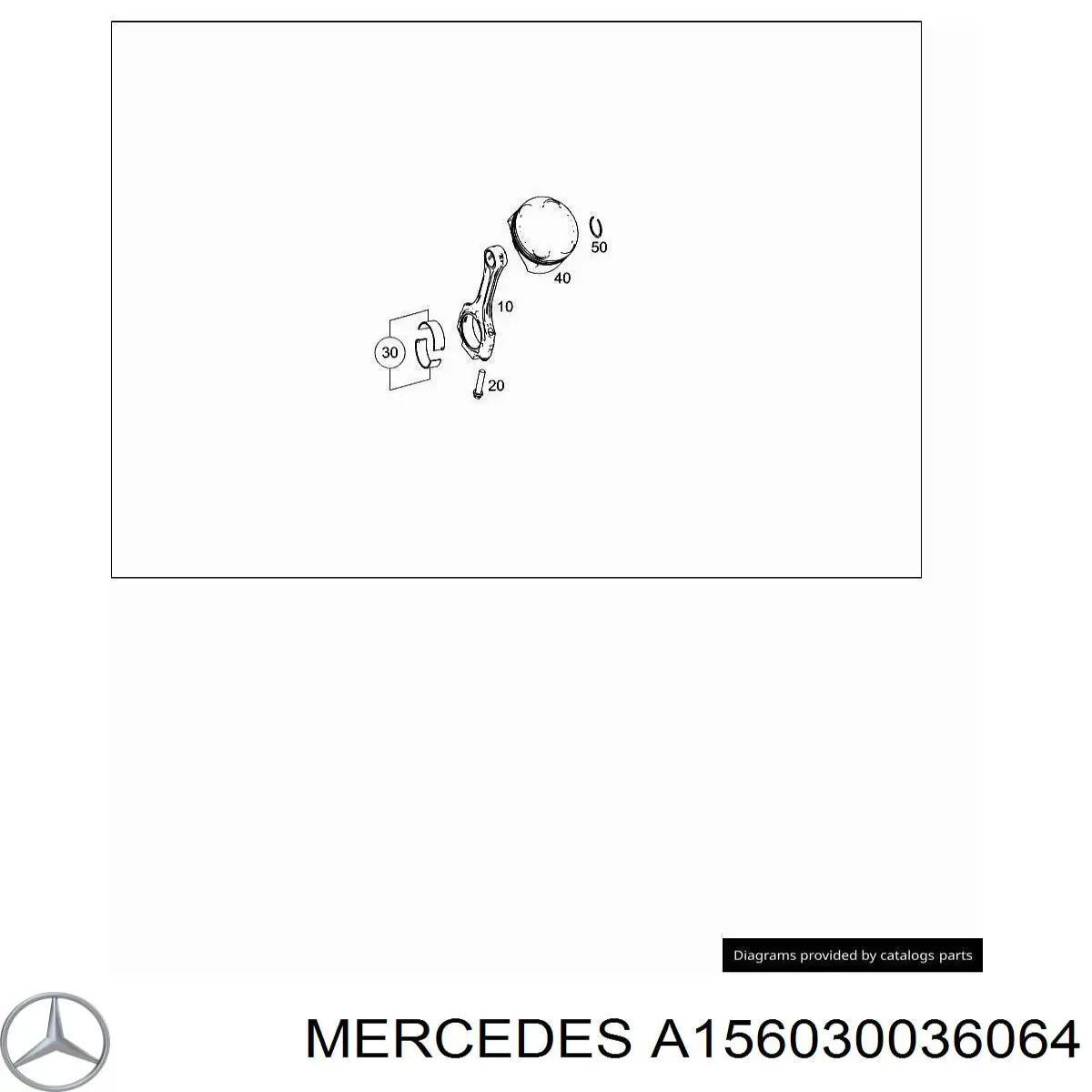 Juego de cojinetes de biela, estándar (STD) para Mercedes SLS (R197)