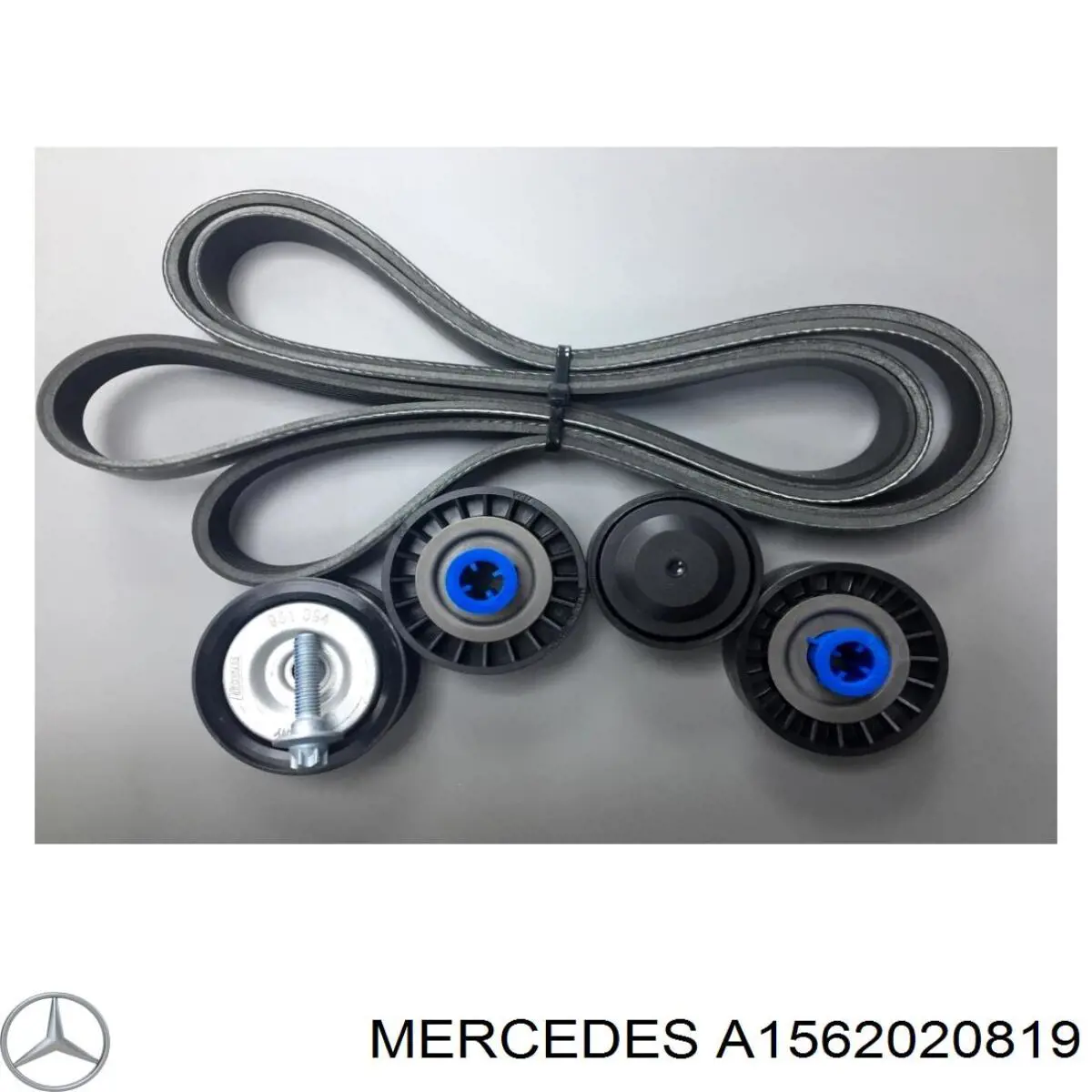 A1562020819 Mercedes polea inversión / guía, correa poli v