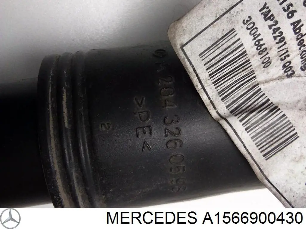 A1566900430 Mercedes guardabarros interior, aleta trasera, derecho