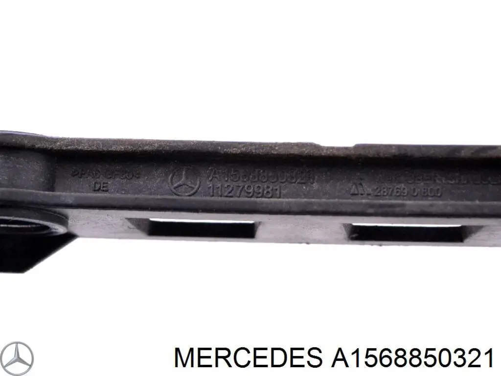 Soporte de parachoques trasero izquierdo Mercedes A1568850321