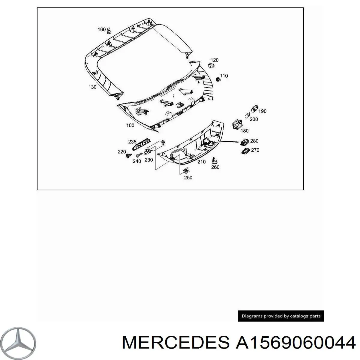 Lampara de luz de freno adicional  Mercedes A1569060044 precio, desde 90,02 EUR